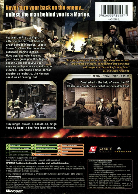 Close Combat : First To Fight - Dos