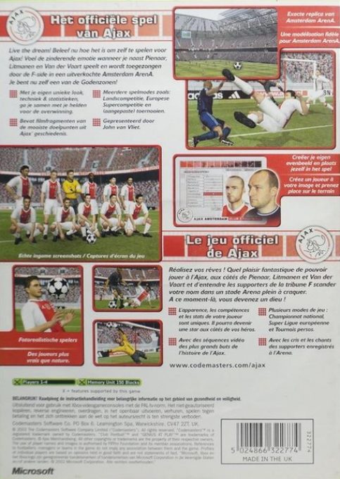 Club Football 2005 - Ajax Amsterdam - Dos