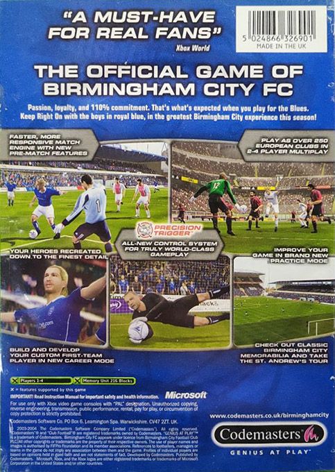 Club Football 2005 - Birmingham City dos