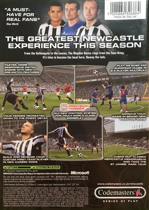 Club Football 2005 - Newcastle United dos