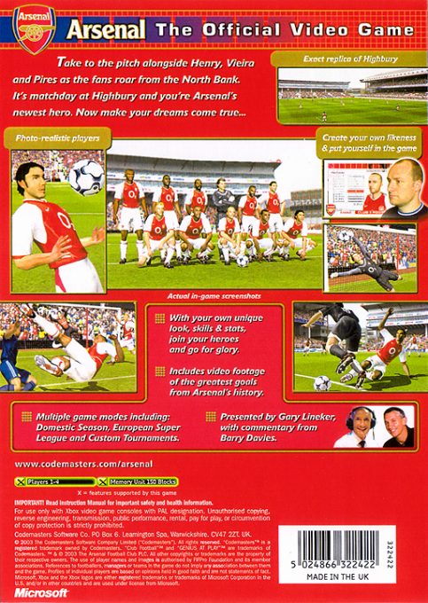 Club Football - Arsenal - Dos