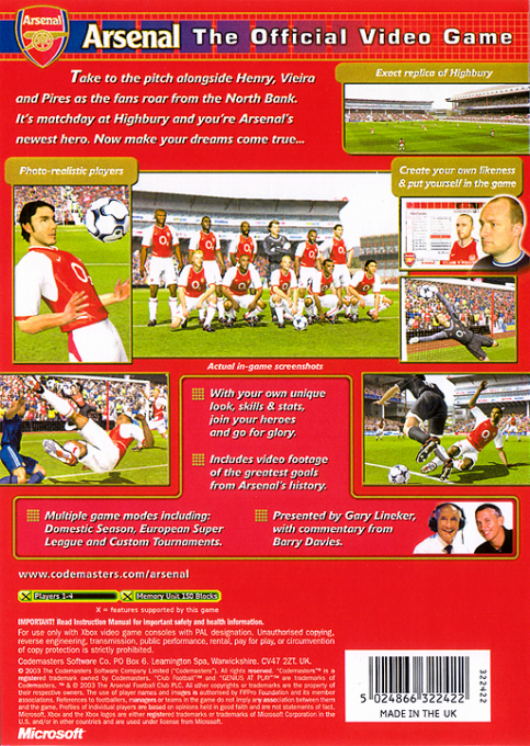 Club Football - Arsenal dos