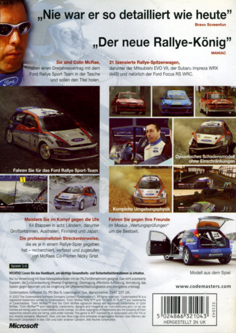 Colin McRae Rally 04 - Dos