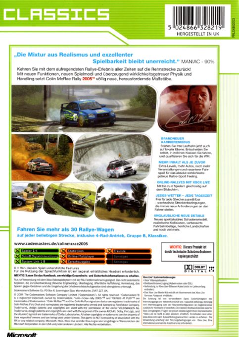 Colin McRae Rally 2005 dos