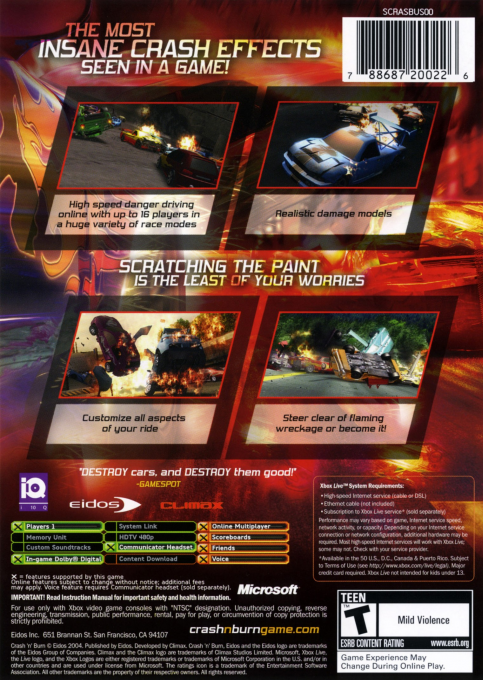 Crash 'N' Burn - Dos