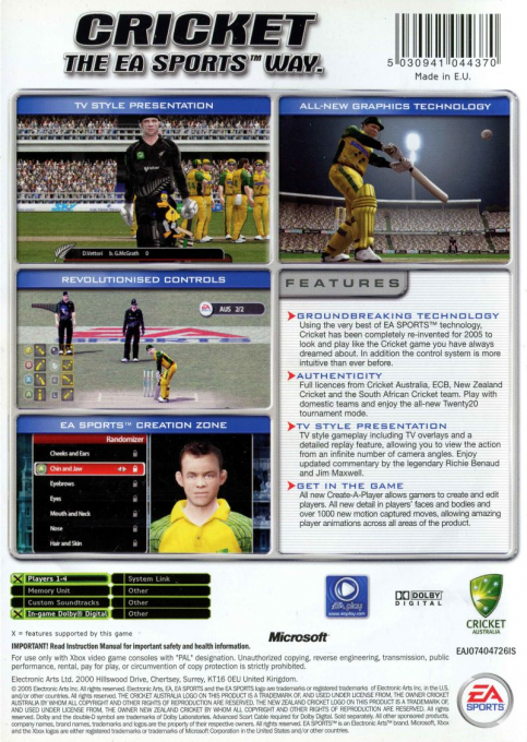 Cricket 2005 dos
