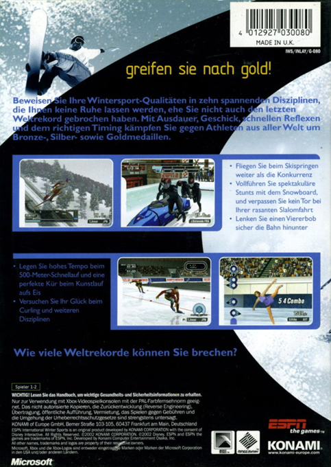 ESPN International Winter Sports 2002 dos