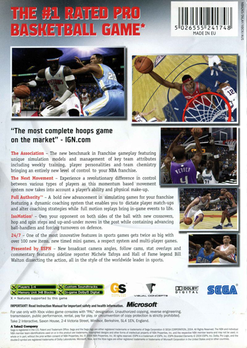 Espn Nba 2k5 dos