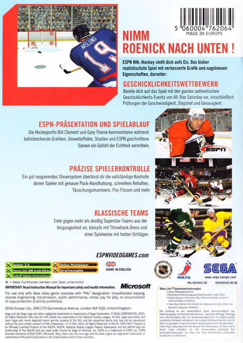 Espn Nhl Hockey - Dos