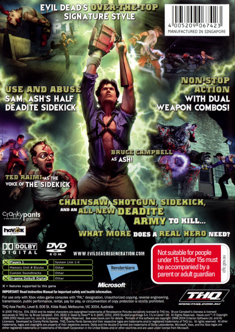 Evil Dead Regeneration - Dos