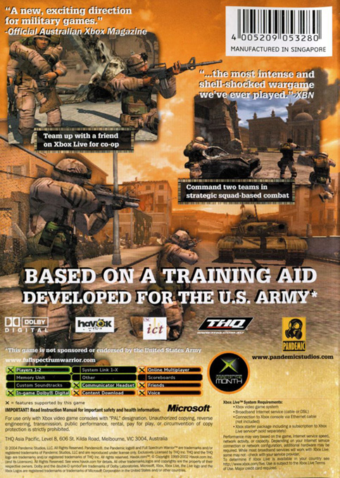 Full Spectrum Warrior dos