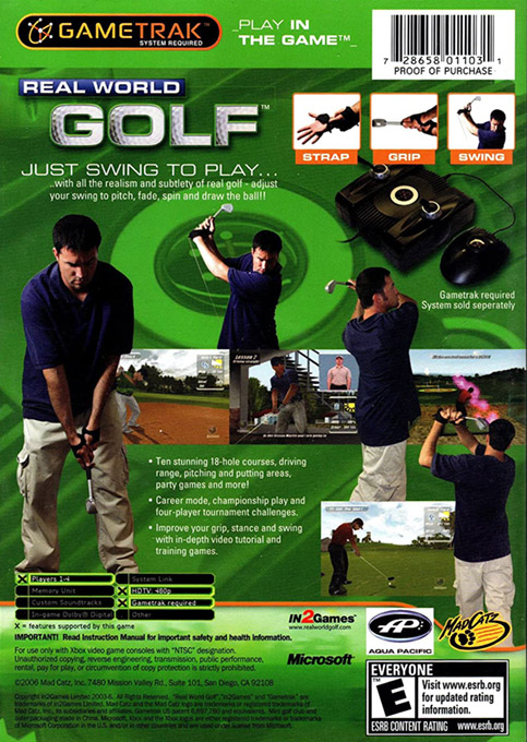 Gametrak : Real World Golf dos