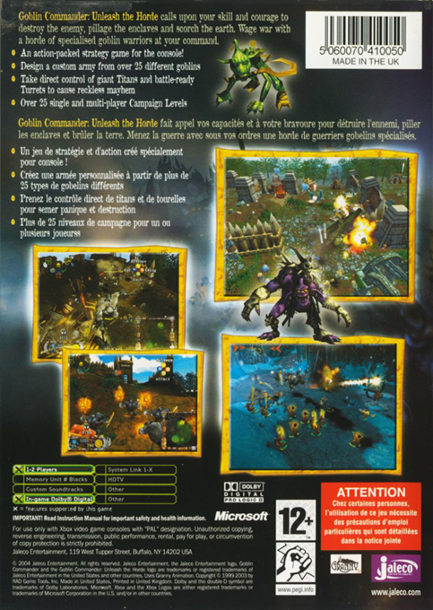 Goblin Commander : Unleash the Horde - Dos