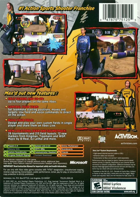 Greg Hasting's Tournament Paintball - Dos