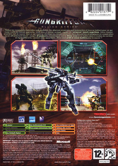 GunGriffon : Allied Strike - Dos