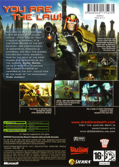Judge Dredd : Dredd Vs Death dos