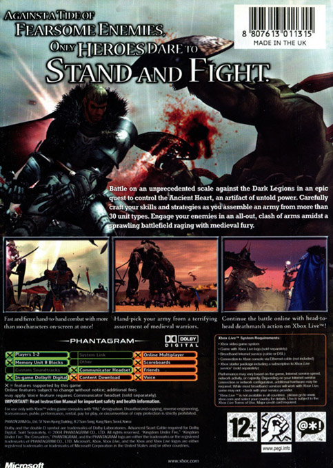 Kingdom Under Fire : The Crusaders dos