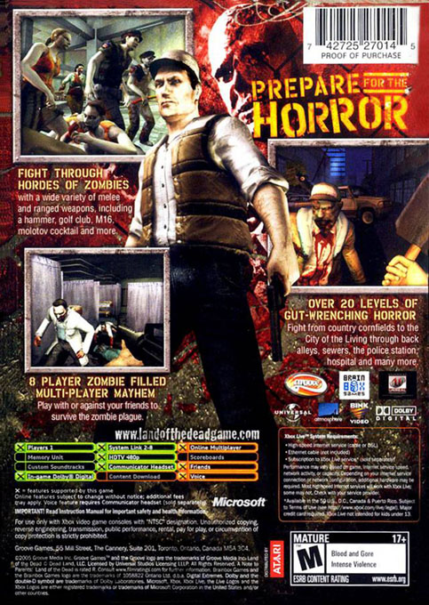 Land Of The Dead : Road To Fiddler's Green dos