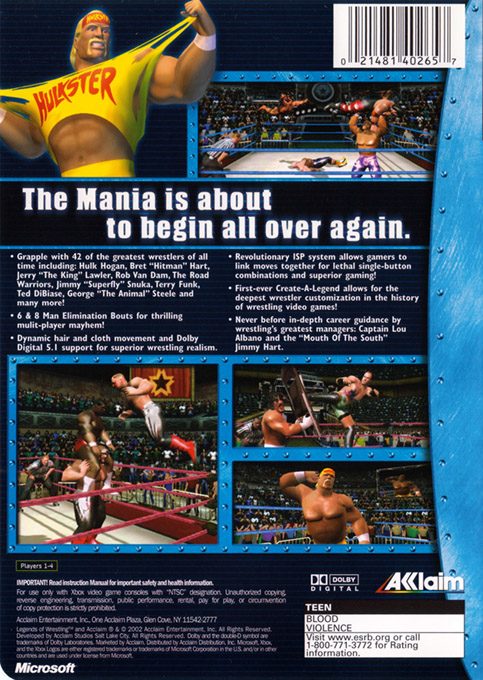 Legends Of Wrestling dos