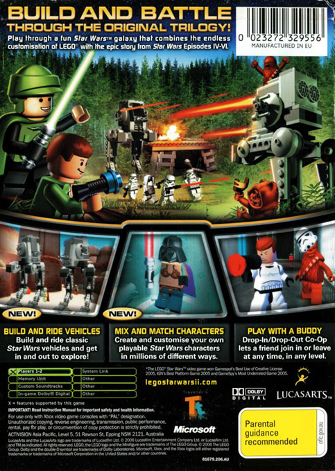 LEGO Star Wars II : La Trilogie Originale dos