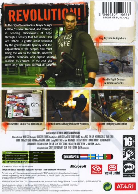 Marc Ecko's Getting up : Contents under Pressure dos