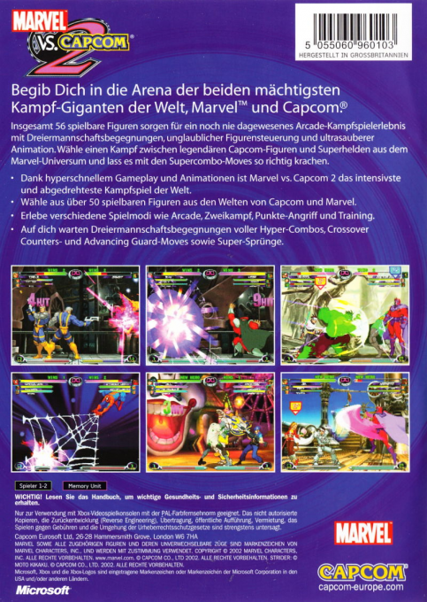 Marvel vs. Capcom 2 : New Age of Heroes dos