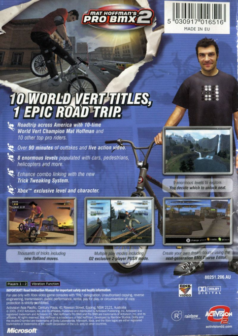 Mat Hoffman's Pro BMX 2 - Dos