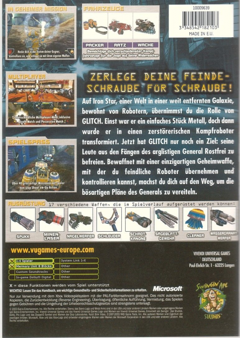 Metal Arms : Glitch in the System - Dos