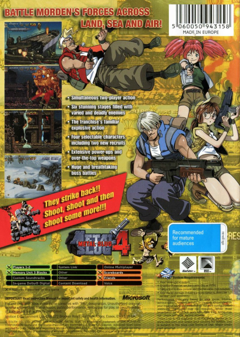 Metal Slug 4 dos