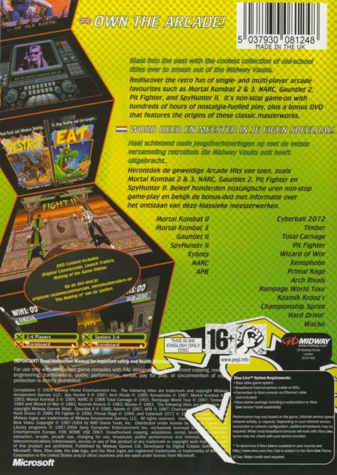 Midway Arcade Treasures 2 dos