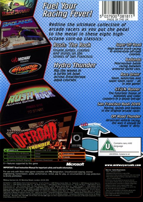 Midway Arcade Treasures 3 dos