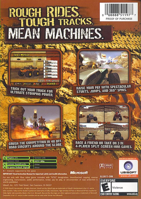 Monster 4x4 World Circuit - Dos