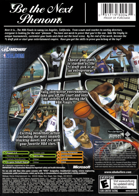 NBA Ballers : Phenom - Dos