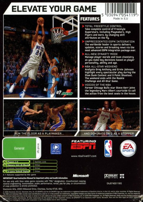 Nba Live 07 dos