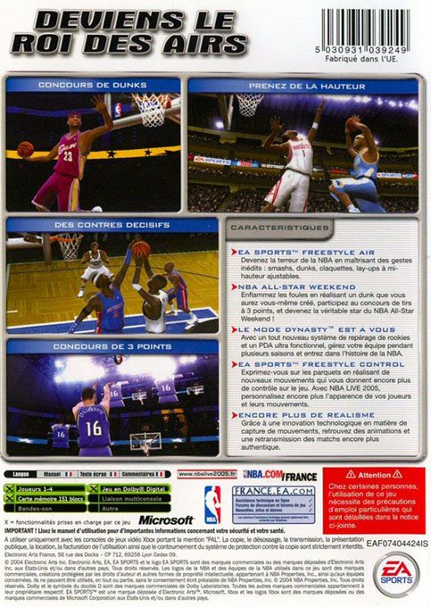 NBA Live 2005 dos