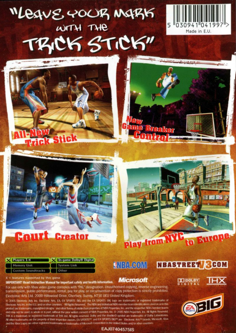 NBA Street V3 - Dos