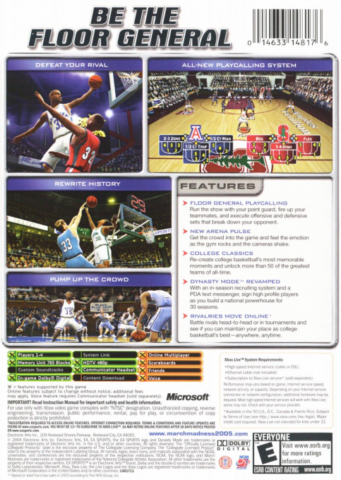 Ncaa March Madness 06 - Dos