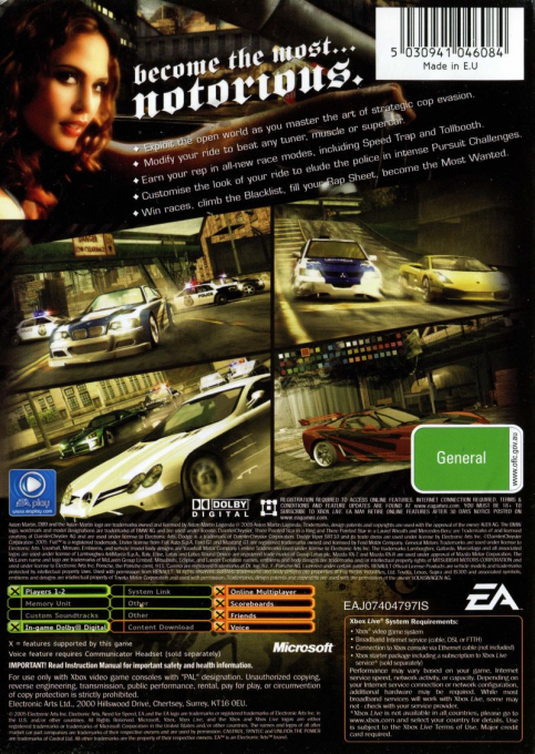 Need for Speed : Most Wanted - Dos