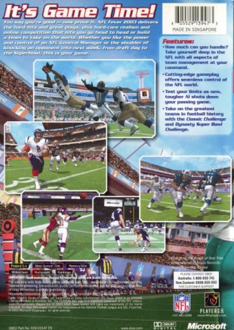 Nfl Fever 2003 dos