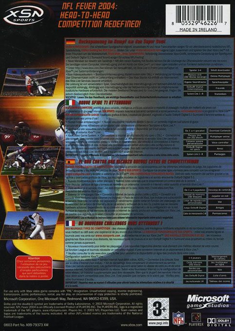 NFL Fever 2004 dos