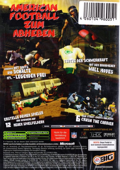 NFL Street 2 dos