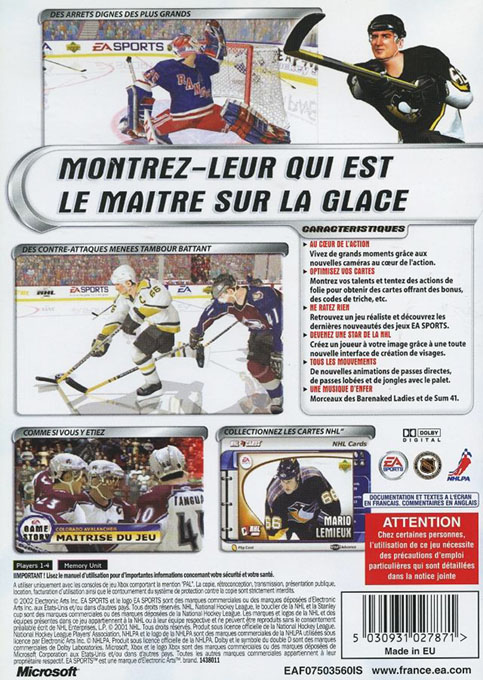 Nhl 2002 - Dos