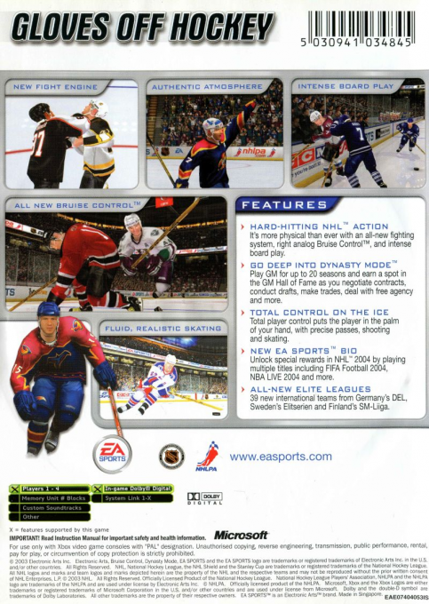 NHL 2004 - Dos