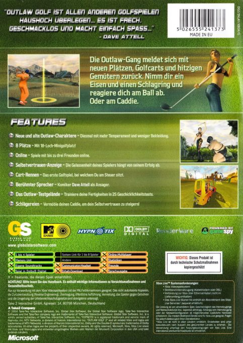 Outlaw Golf 2 dos