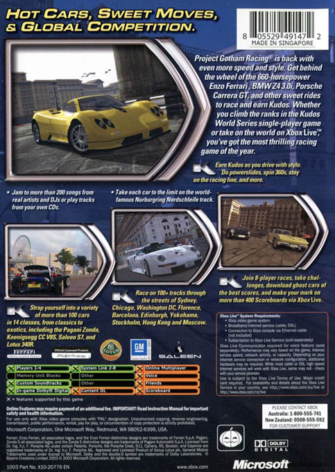 Project Gotham Racing 2 dos