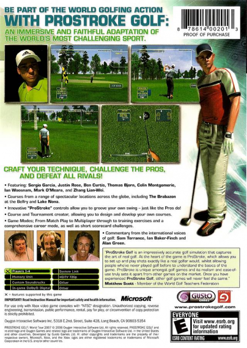 ProStroke Golf : World Tour 2007 dos