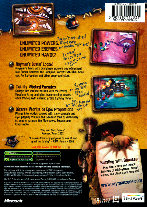 Rayman 3 : Hoodlum Havoc dos