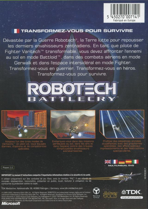 Robotech : Battlecry dos