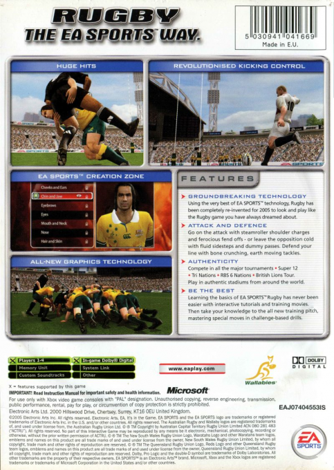 Rugby 2005 dos