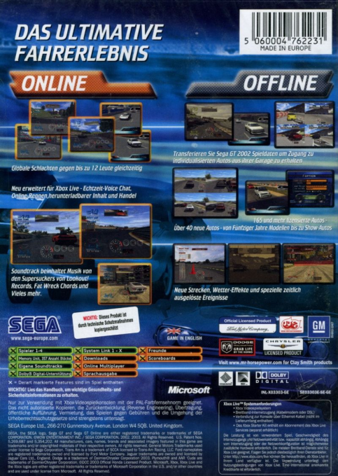 Sega Gt Online dos